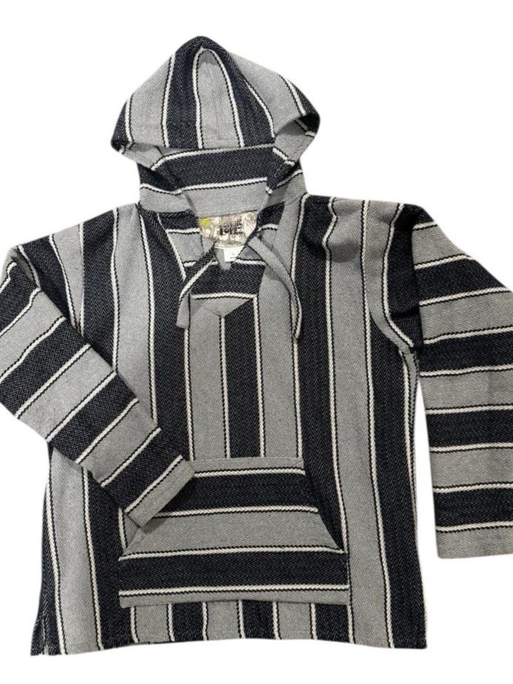 😎Senor Lopez Men’s Classic Baja Striped Hoodie Sweatshirt | Coastal Surf | XL